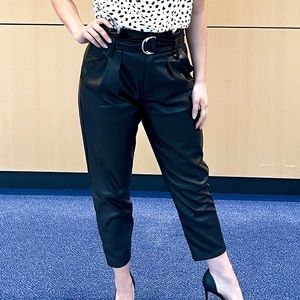 High Waist Leather Pants